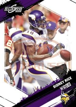 2009 Score #168 Sidney Rice - Minnesota Vikings (Football Cards)