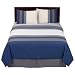 Home Blue Color Block Comforter Set - Full