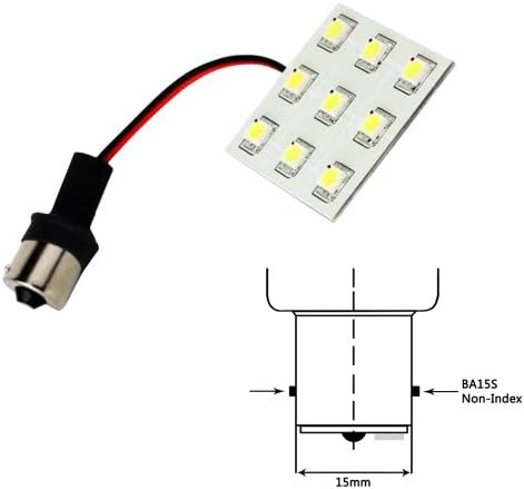 Lunasea Bayonet 9 LED Bulb BA15S - 12VAC or 10-30VDC/2W/149 Lumens - Warm White