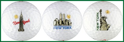 New York Skyline Golf Ball Variety