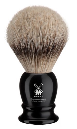 Mühle Blaireau Classic Pinte Argentèe 19Mm Pure Rèsine Noir