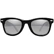 I Ski Silvermine Classics Lifestyle Sunglasses - Black/Silver Pins/Smoke with Silver Mirror
