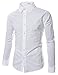 TheLees Mens casual slim fit basic dress shirts