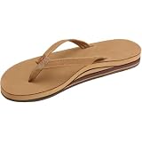 Rainbow Sandals Women Premium Leather Narrow Strap Double Layer
