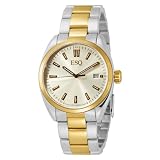 ESQ by Movado Men`s 7301360 Sport Classic Two Tone Stainless Steel Yellow Round Dial Watch