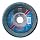 PFERD Polifan PSF Abrasive Flap Disc, Large Radius, Radial Shape, Round Hole, Phenolic Resin Backing, Zirconia Alumina, 5" Dia., 40 Grit (Pack of 1)