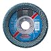PFERD Polifan PSF Abrasive Flap Disc, Large Radius, Radial Shape, Round Hole, Phenolic Resin Backing, Zirconia Alumina, 5" Dia., 40 Grit (Pack of 1)