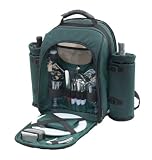 Picnic Gift 1030 Red Alpine Two Person Picnic Pack with 2 Wine Totes