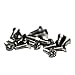 Teak Tuning Silver Fingerboard Screws, Pack of 8