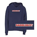 SWEATSHIRT WOMAN NAVY BLUE " WORD RADIOLOGIST " X-Large