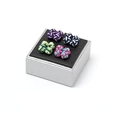 Set of 4 pairs of silk knot cufflinks