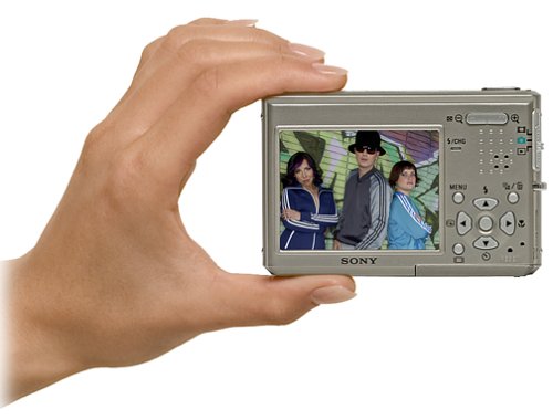 Sony Cybershot DSC-T1 5MP Digital Camera with 3x Optical Zoom