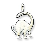 Sterling Silver Brontosaurus Pendant with 20 inch Sterling Silver Chain