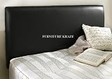 Superking Size Black Faux Leather Headboard