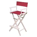 Bar-Height Director's Chair - White Frame