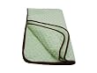 American Baby Company Minky Dot Portable/Mini Crib Comforter with Chocolate Trim, Celery
