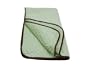 American Baby Company Minky Dot Portable/Mini Crib Comforter with Chocolate Trim, Celery
