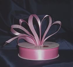 Ribbon - Satin Ribbon- 7/8" Double Face 50 Yards (150 FT) - Pink - Sewing - Craft - Wedding Favors