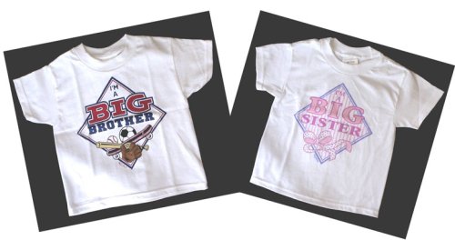 I'm a Big Sister T-shirt - Ballerina Diamond Design, XS(2-4)