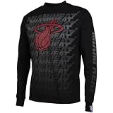 NBA Miami Heat Big Game Long Sleeve T-Shirt - Black (Large)