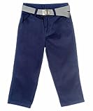 French Toast Belted Straight Leg Uniform Pant (Sizes 2T – 4T)