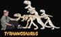 DaMert 40 Inch Long Tyrannosaurs Wooden Model by Toysmith