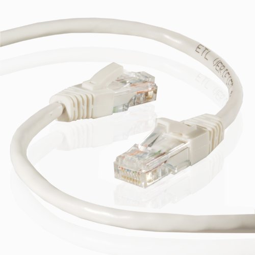 Mediabridge - White RJ45 Computer Networking Cat5e Ethernet Patch Cable - (5 Feet)