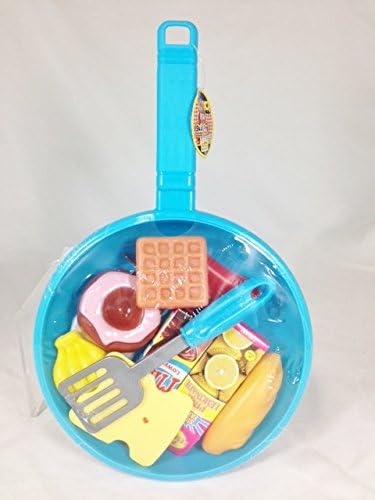 Play Food Skillet Play Set Waffles, Egg, Milk and More