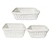 Colorbasket 02386 (Set of 3) Hand Woven Baskets, White
