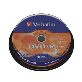 Verbatim 43523 DVD-R 16x 10pk spindle