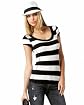 Wide Stripe Scoopneck Tee main image