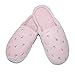 totes ISOTONER Womens Terry Scalloped Embroidered Clog Slippers, XL, Pink