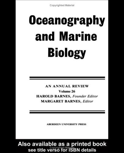 Oceanography and Marine Biology: An Annual Review, Volume 26: 026 (Oceanography and Marine Biology - An Annual Review)