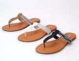Womens Sandals Flats with T Strap Thongs Available in 3 Colors