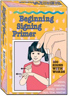 Childrens Toyshop  Toys : BEGINNING SIGNING PRIMER CARDS 100/PK 4 X 6