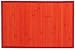 Laser Printed Split Bamboo Rouge Red Placemat 18" x 12" Set / 6