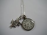 Alice In Wonderland Inspired Im Late Necklace