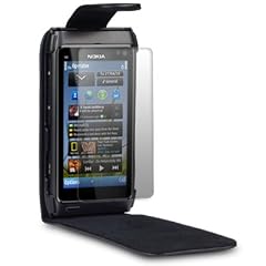 Klappledertasche inkl. Displayschutz Folie f�r das Nokia N8 von ownstyle4you