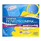 Best Price Tampax Pearl + Compak Unscented Regular Tampons with Plastic Applicator 36 ct