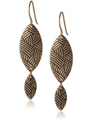 The SAK Double Gold Teardrop Earrings