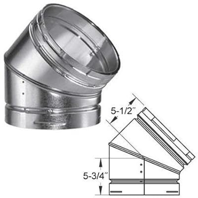 Aluminum 45 Degree Adjustable Elbow - 10 inch