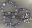 Anglican Rosary of Blue Gemstones, Circular Celtic Cross