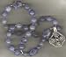 Anglican Rosary of Blue Gemstones, Circular Celtic Cross