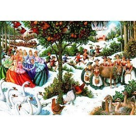 41RRHEUoocL Twelve Days of Christmas Jigsaw Puzzle 1000pc
