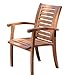 Outdoor Interiors 21090 Luxe Eucalyptus Arm Chair