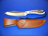 Staghorn Handle Survival Knife Carbon