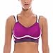 La Isla Women's High Impact Supportive Control Wirefree Workout Sports Bra Purple 34DD