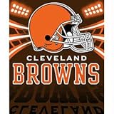 Cleveland Browns Light Weight Fleece NFL Blanket (Shadow Series) (50x60)
