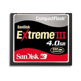SanDisk Carte CompactFlash (CF) Extreme III 133x - Carte M�moire Flash - 4 Go - 55046