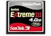 SanDisk Carte CompactFlash (CF) Extreme III 133x - Carte Memoire Flash - 4 Go - 55046